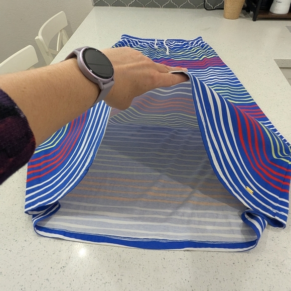 Tommy Hilfiger Women Blue Red Cotton Striped Maxi Skirt Casual Pockets Spring S - Picture 8 of 14